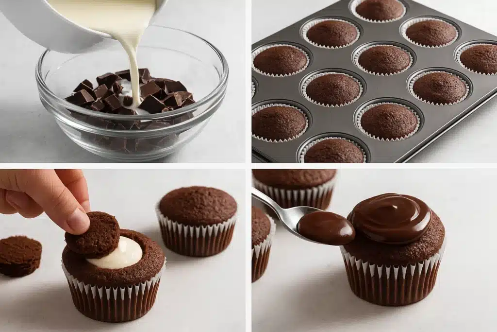 Whipped Cream Filled Cupcakes 3 Whipped Cream Filled Cupcakes