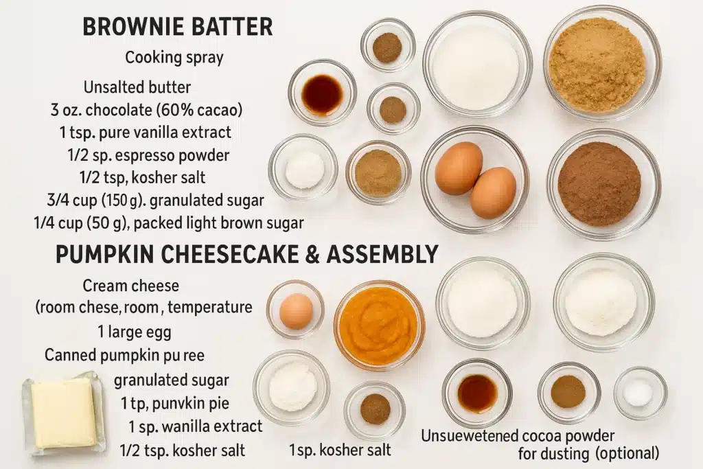 Pumpkin Cheesecake Brownies 2 Pumpkin Cheesecake Brownies