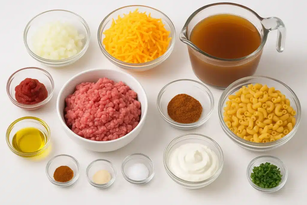 High-Protein Hamburger 2 Ingredients for a pasta dish