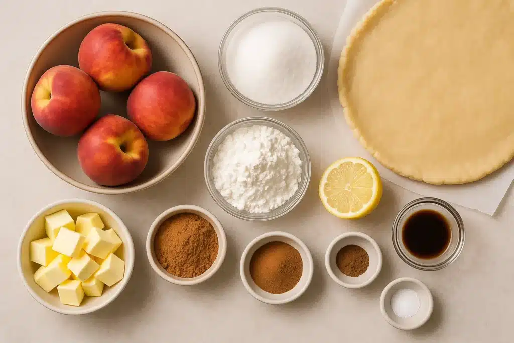 Cinnamon Peach Pie