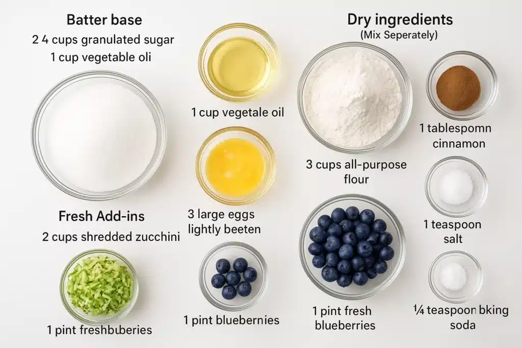 Blueberry Zucchini Bread