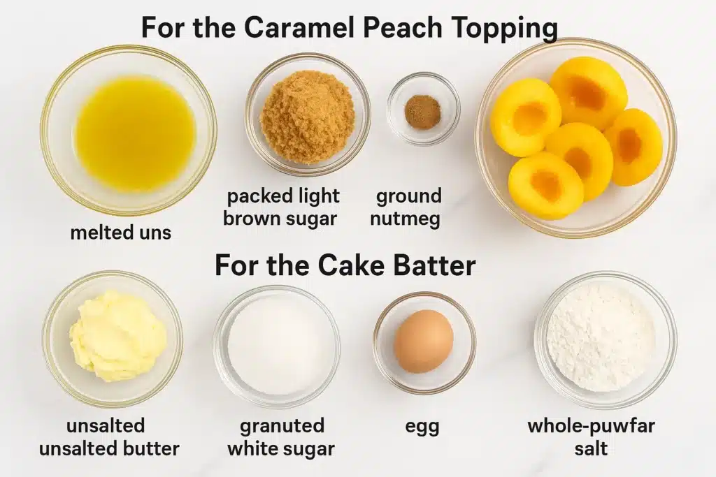 Peach Upside-Down Cake Recipe