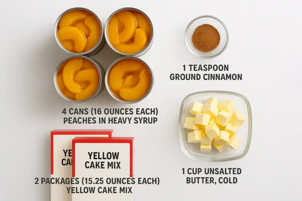 Peach Dump Cake Recipe