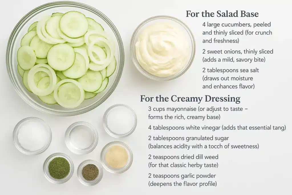 Creamy Cucumber Salad