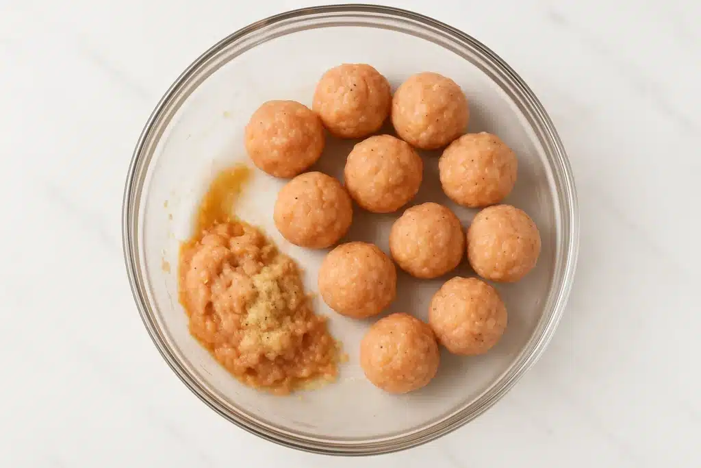 Cashew Chicken Meatballs