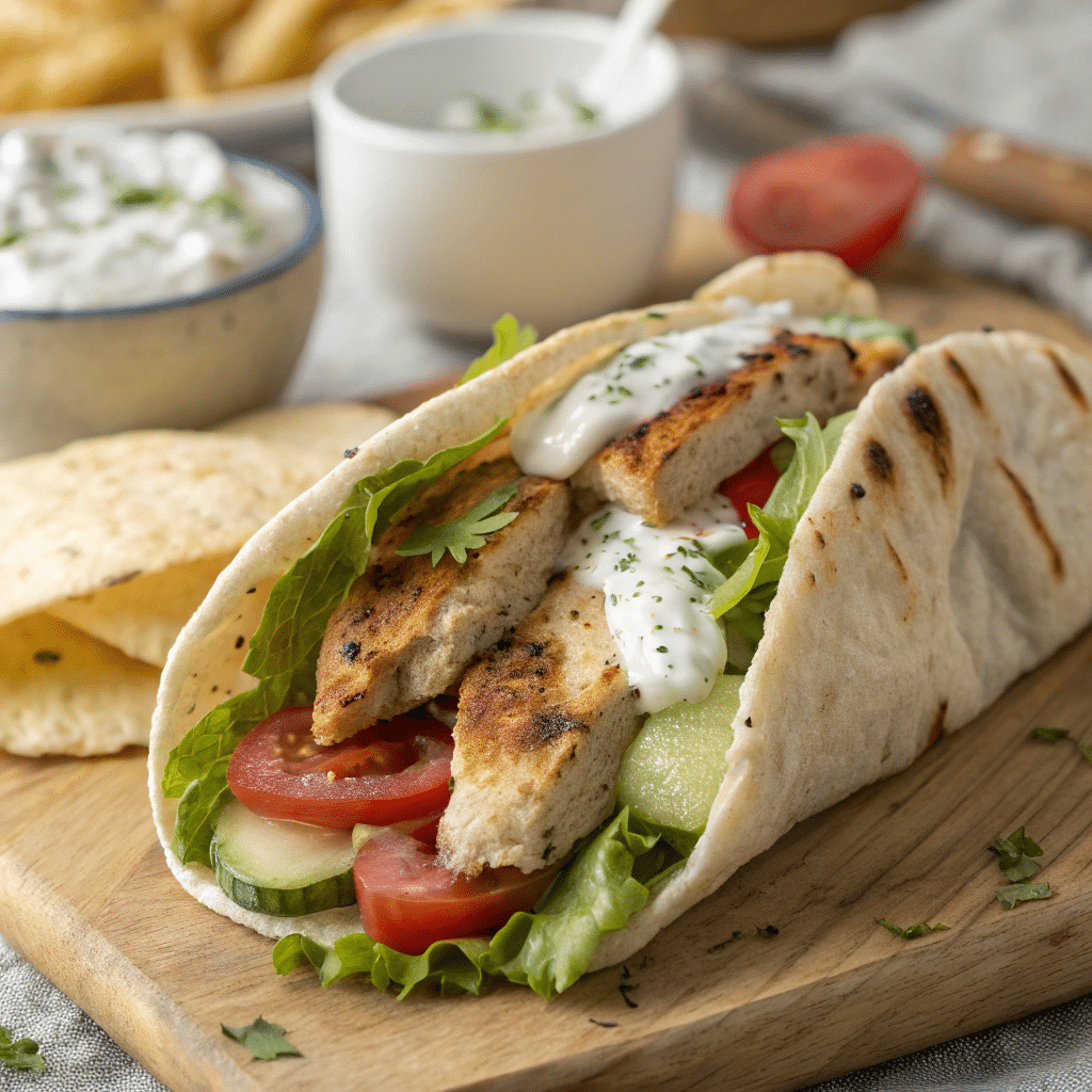 Greek Chicken Gyros recipe