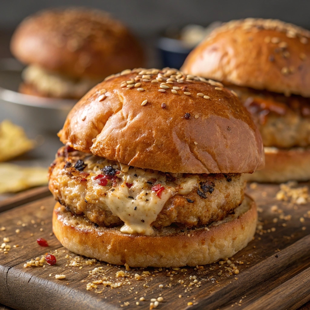 Ground Chicken Burgers