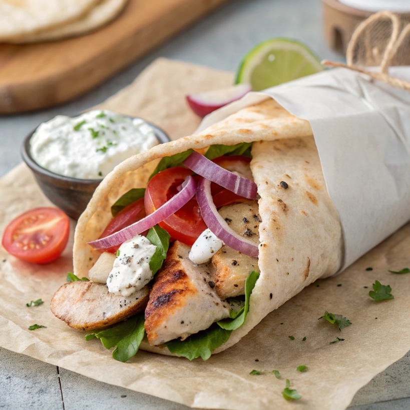 Greek Chicken Gyros recipe