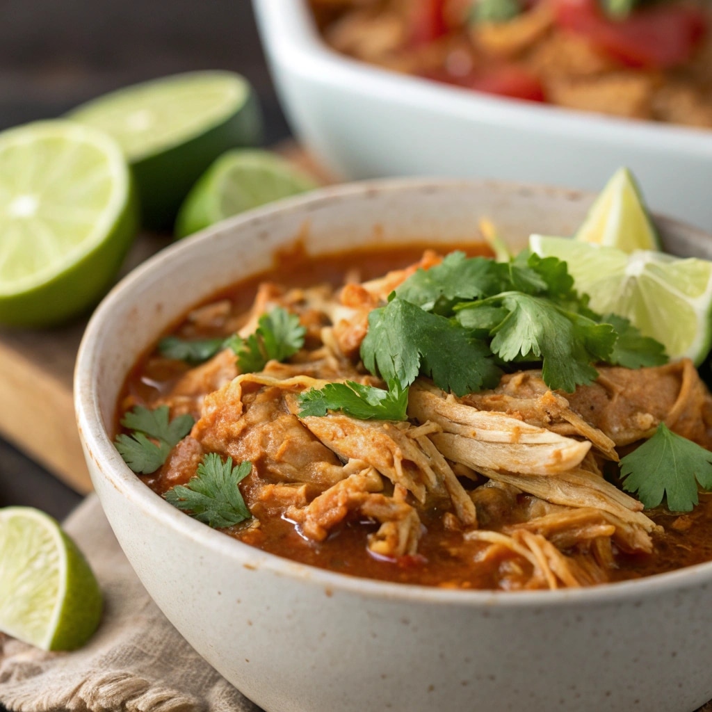 Mexican Shredded Chicken Recipe (Slow Cooker or Stove)