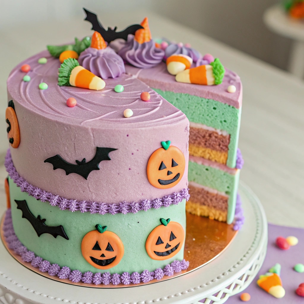 Pastel Halloween Cake