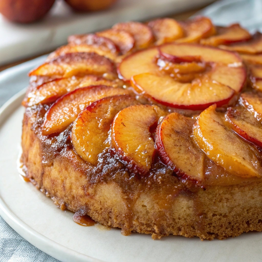 Peach Upside-Down Cake Recipe