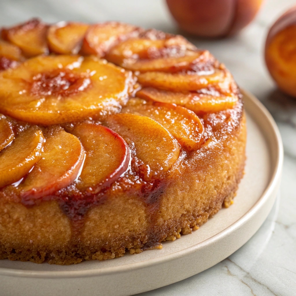 Peach Upside-Down Cake Recipe