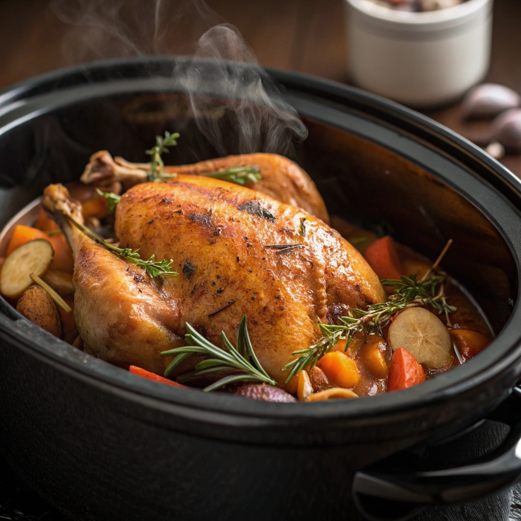 Slow Cooker Roast Chicken