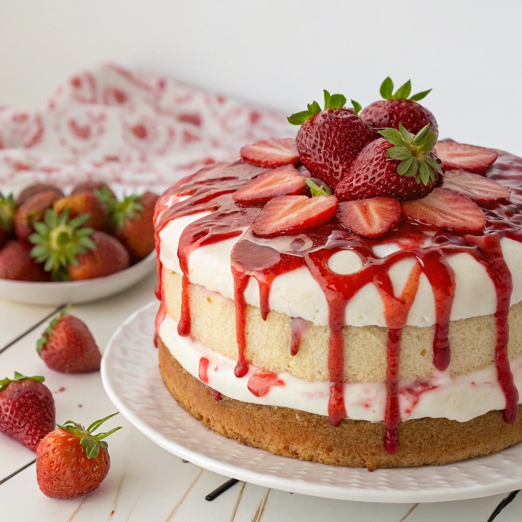 Easy Strawberry Cake