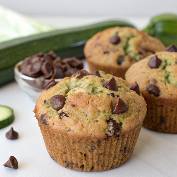 Zucchini-Chocolate Chip Muffins