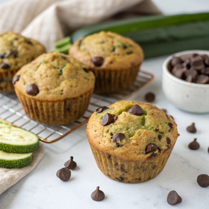 Zucchini-Chocolate Chip Muffins