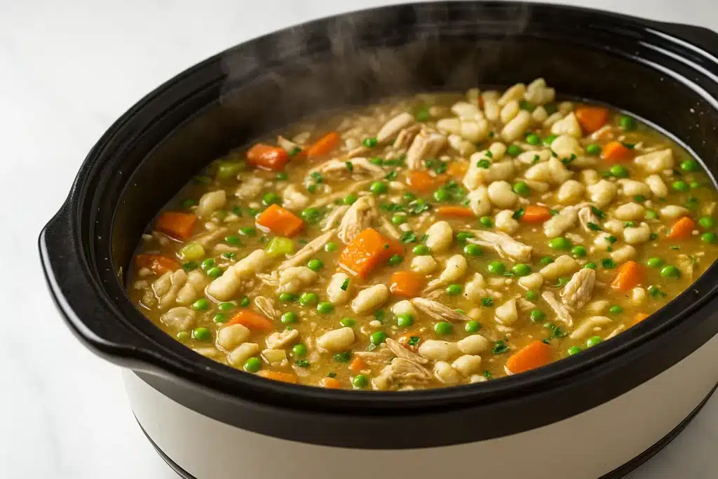 Crockpot Chicken & Dumplings