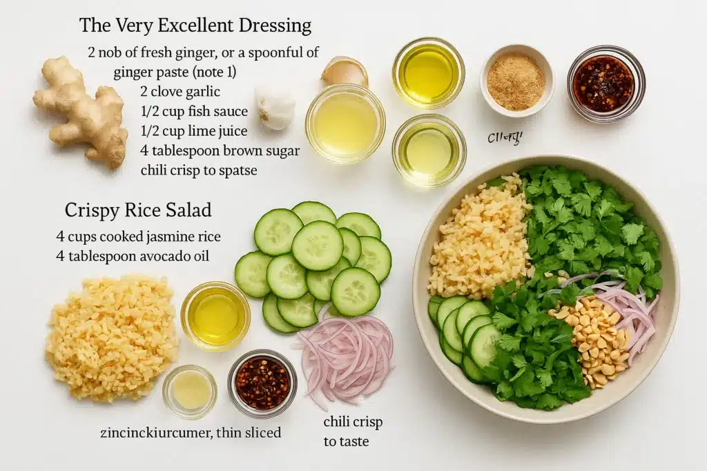 Crispy Rice Salad with Cucumbers