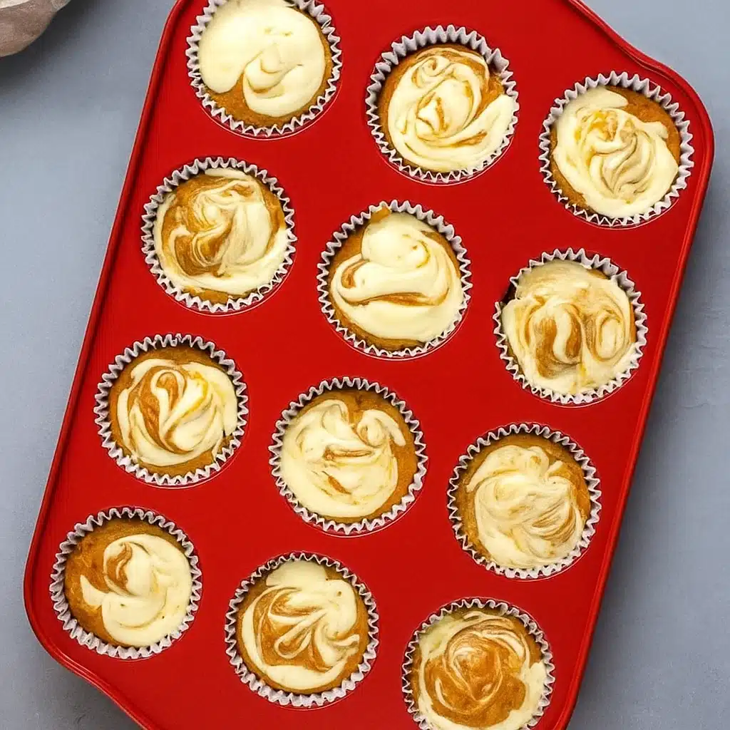 Pumpkin Cheesecake Muffins