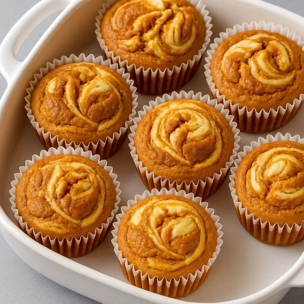 Pumpkin Cheesecake Muffins