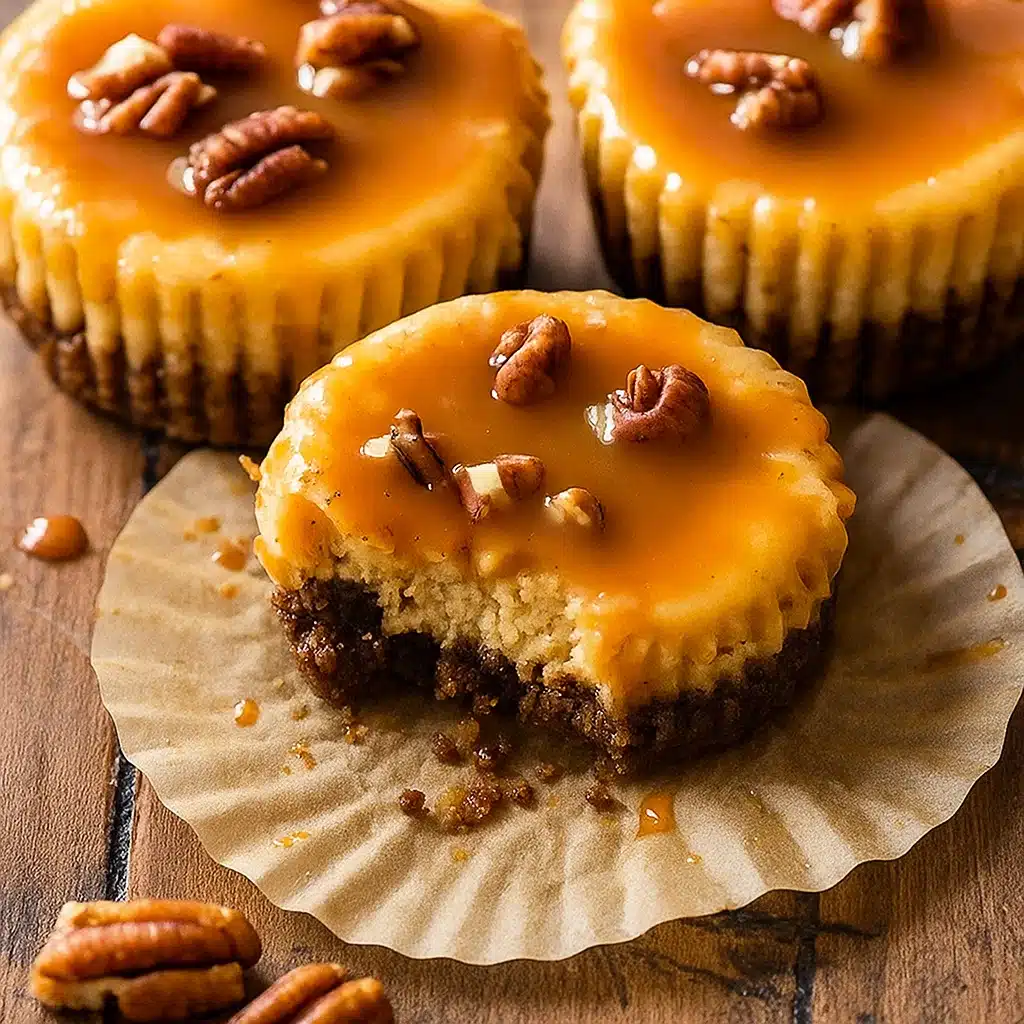 Caramel Pumpkin Cheesecakes