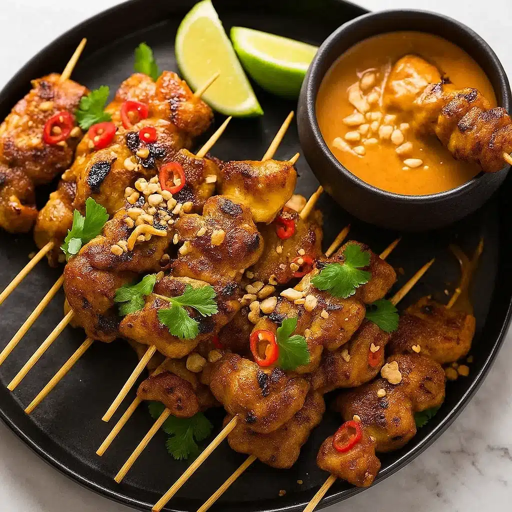 Chicken Satay and Thai Peanut Sauce