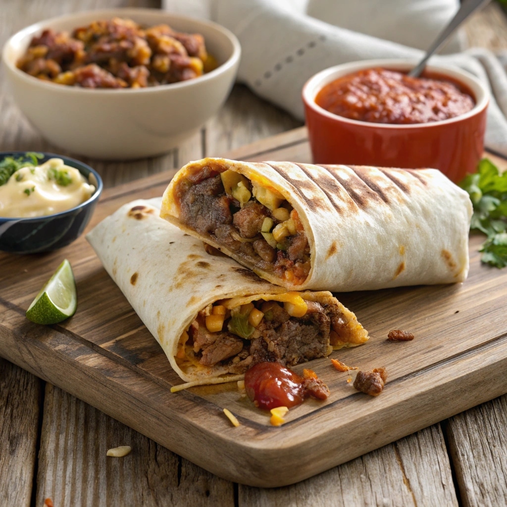 Slow-Cooked Beef Burritos