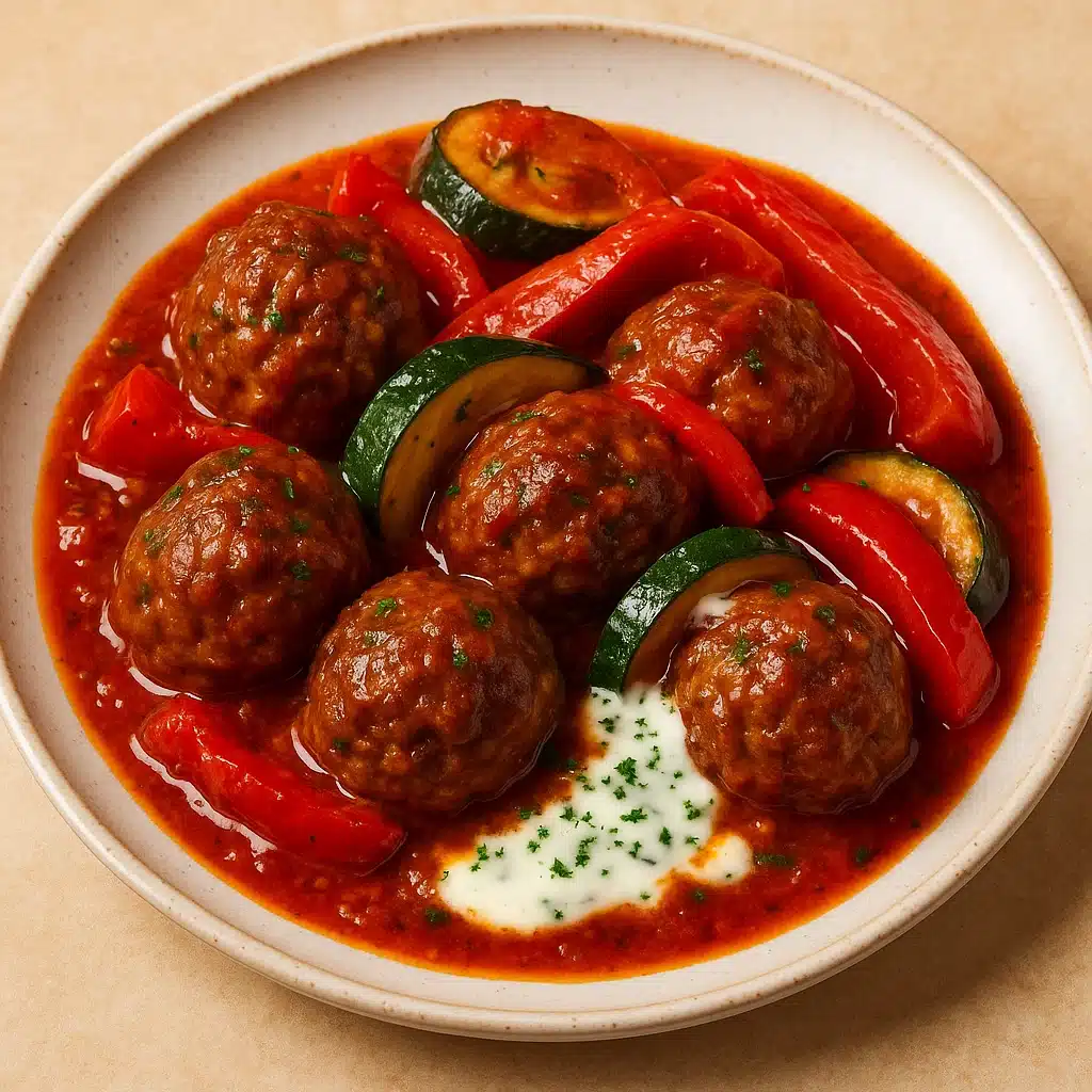 Moroccan Spiral Meatball Recipe