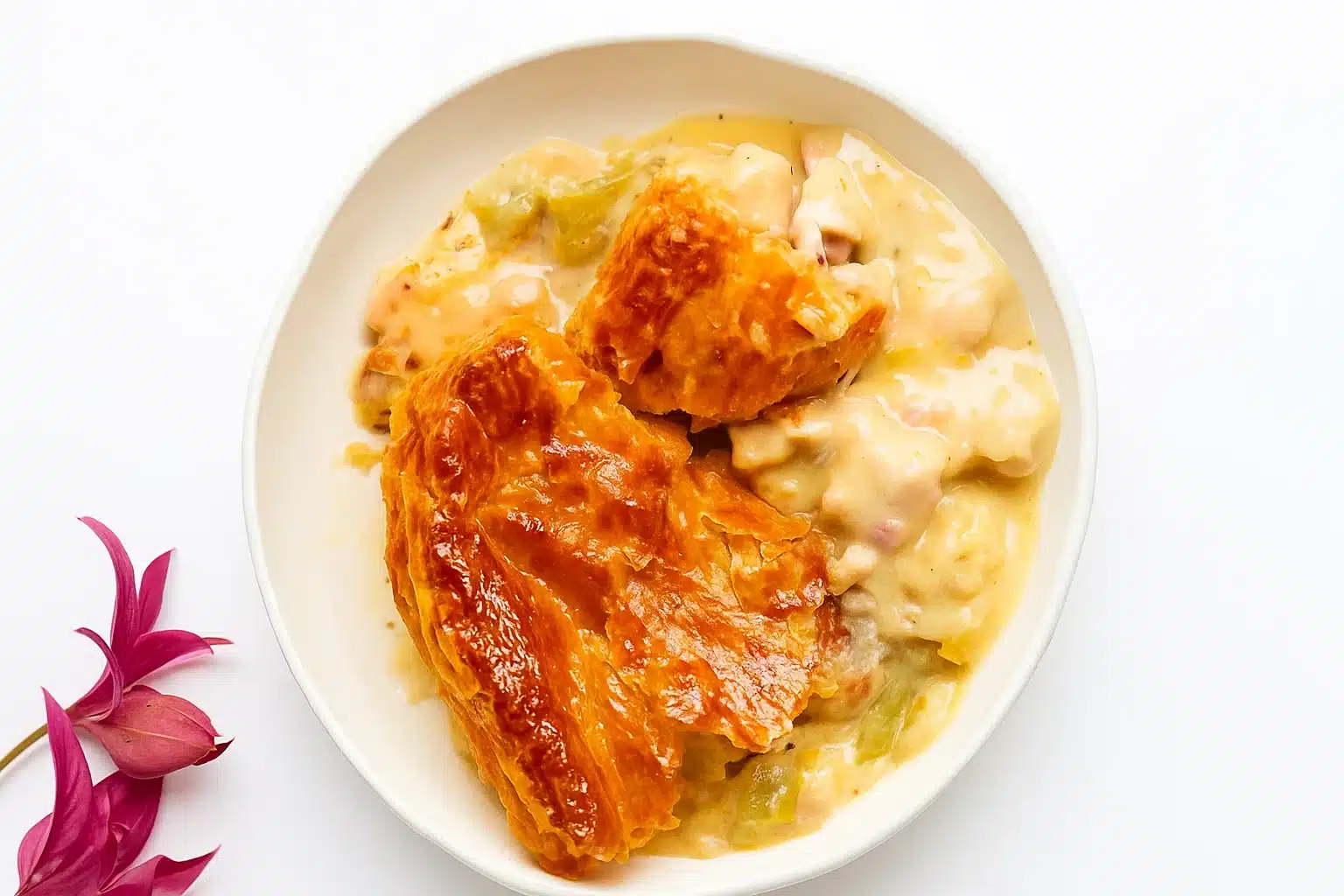 chicken and leek pie