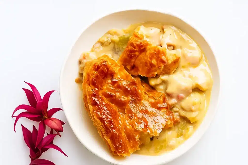 chicken and leek pie