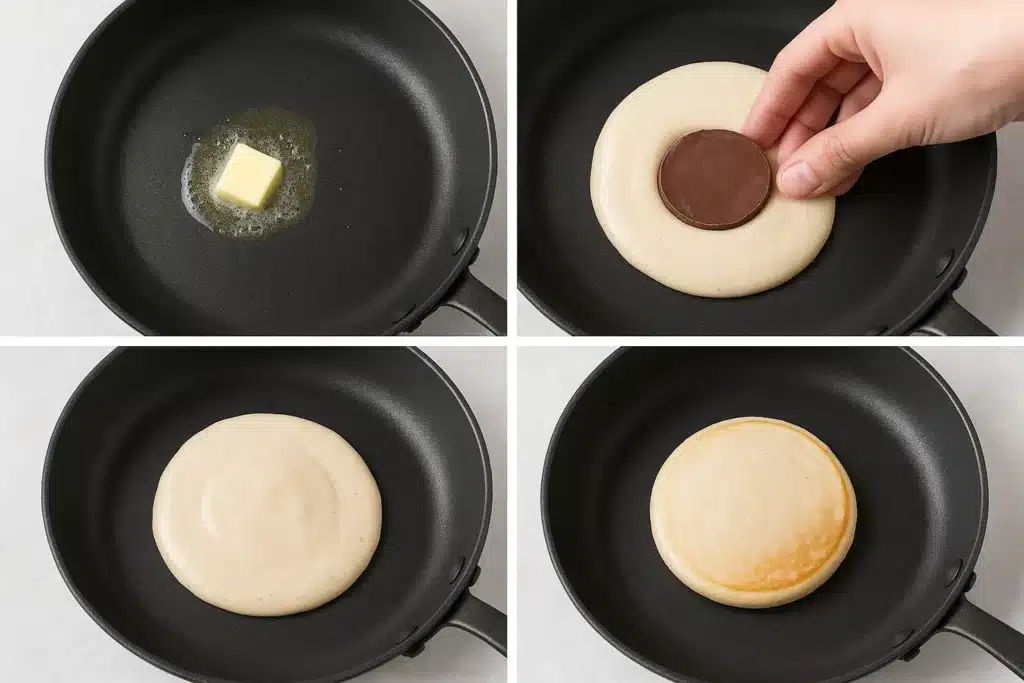 Nutella stuffed pancakes