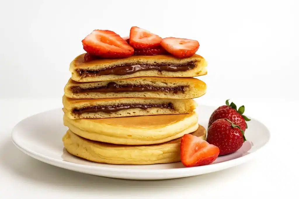 Nutella stuffed pancakes