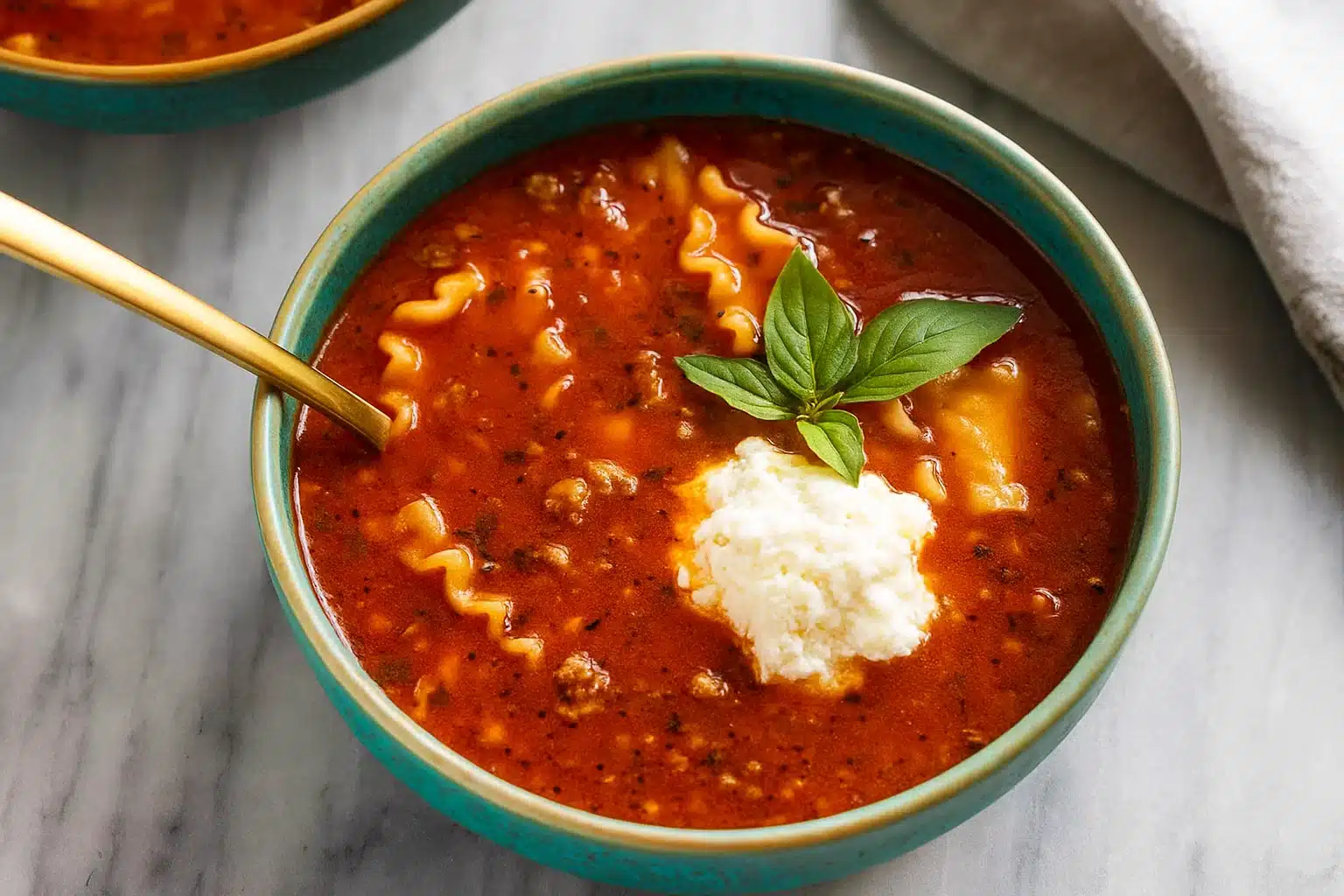Lasagna soup