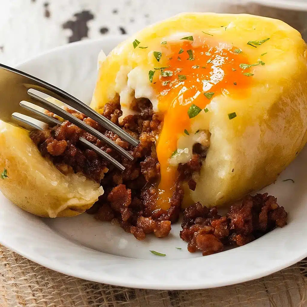 Egg Stuffed Potatoes