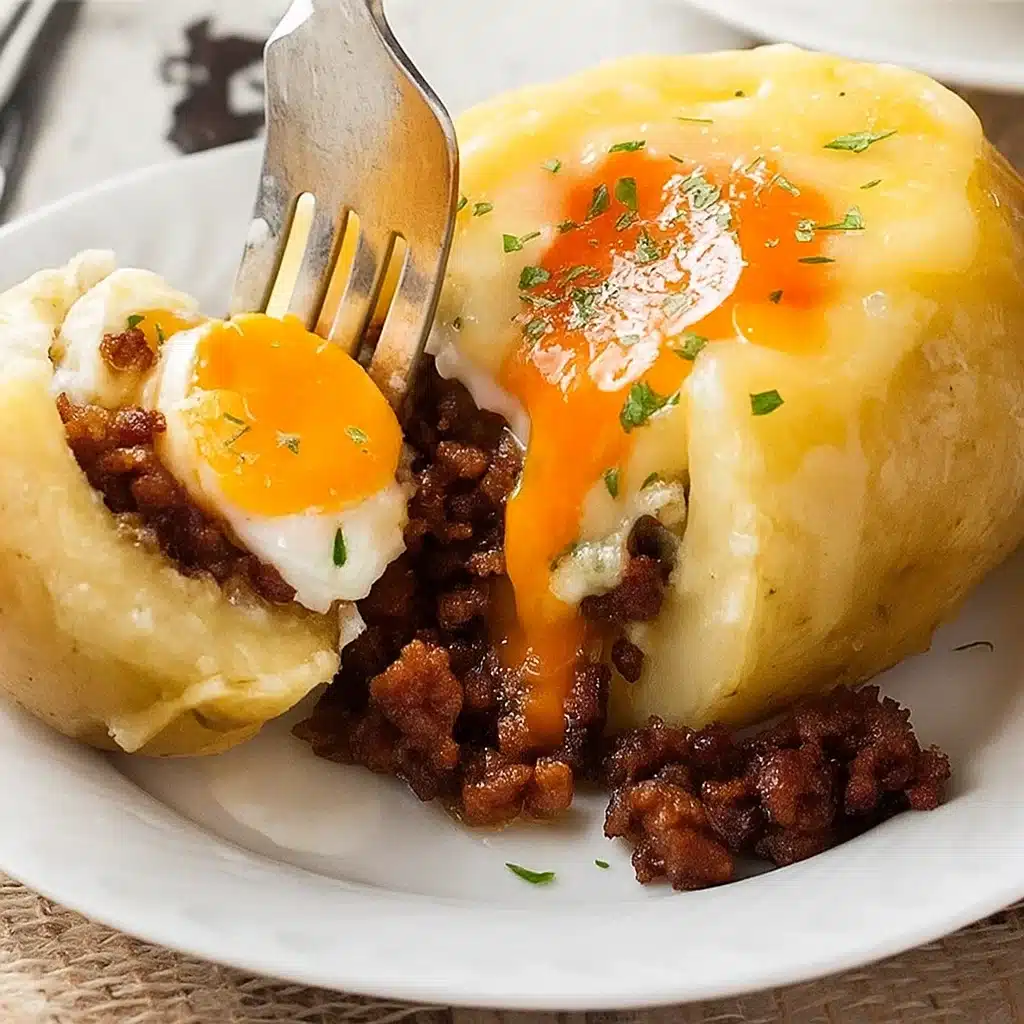 Egg Stuffed Potatoes