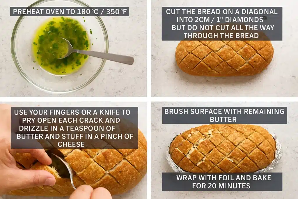 Cheese and Garlic Crack Bread