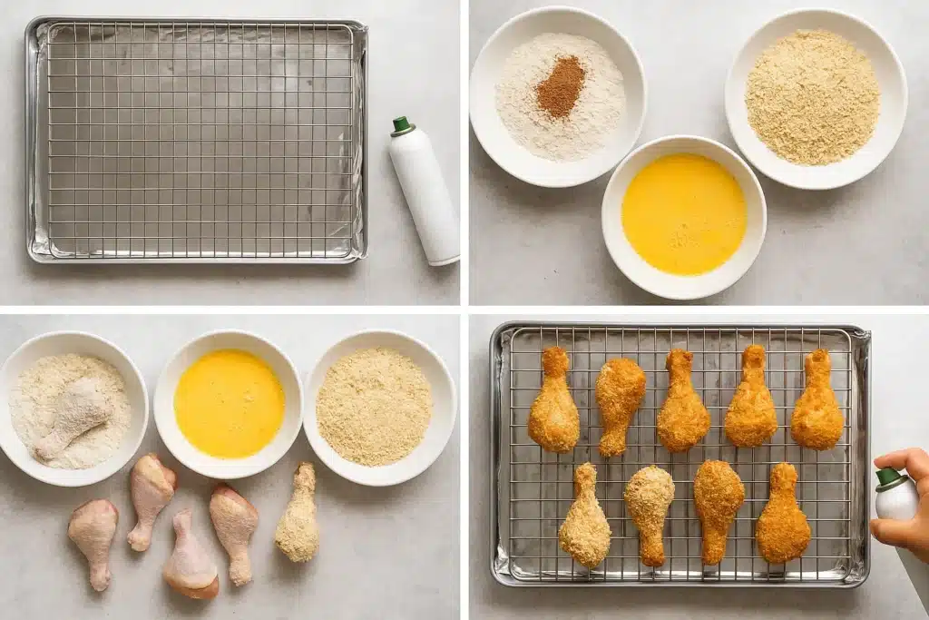 Crunchy Crumbed Drumsticks