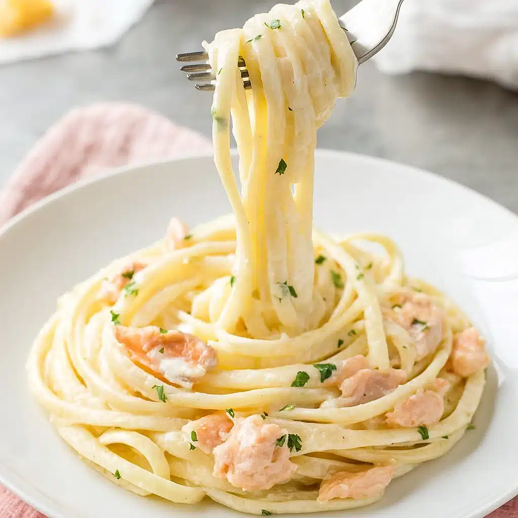 Alfredo Salmon Pasta
