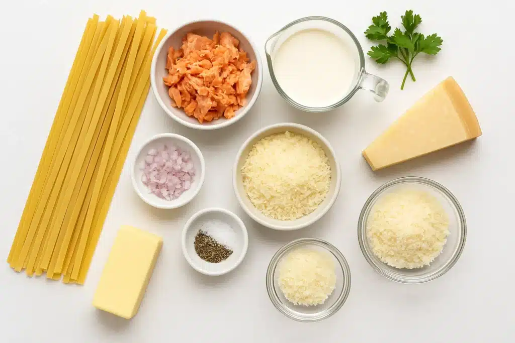 Alfredo Salmon Pasta