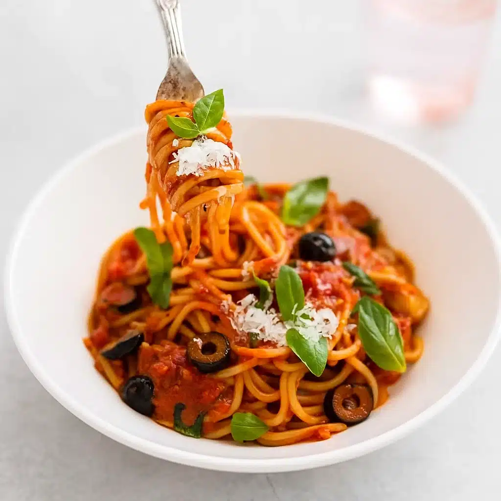 Sicilian Chicken Spaghetti