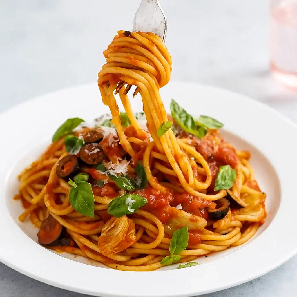 Sicilian Chicken Spaghetti