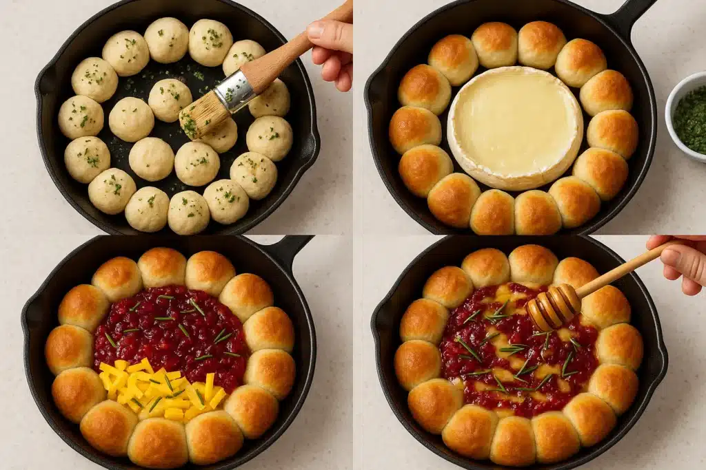 Cranberry Brie Biscuit Dip