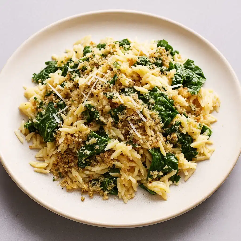 Cheesy Kale Orzo