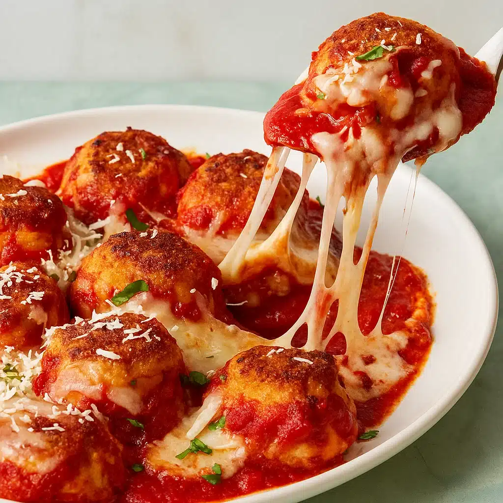 Chicken Parm Meatball Skillet