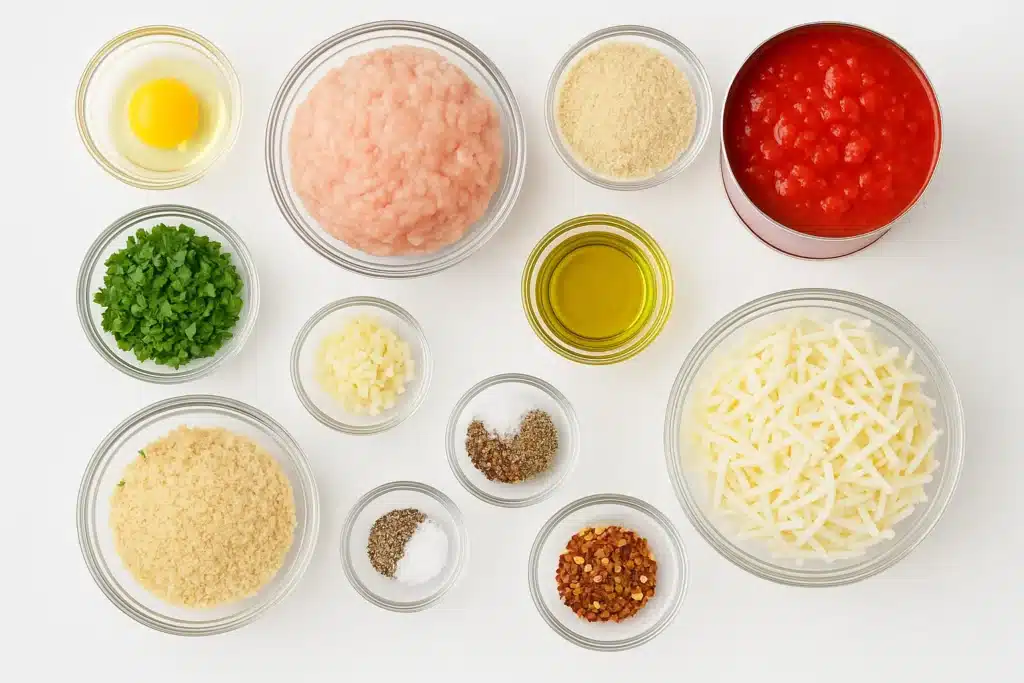 Chicken Parm Meatball Skillet