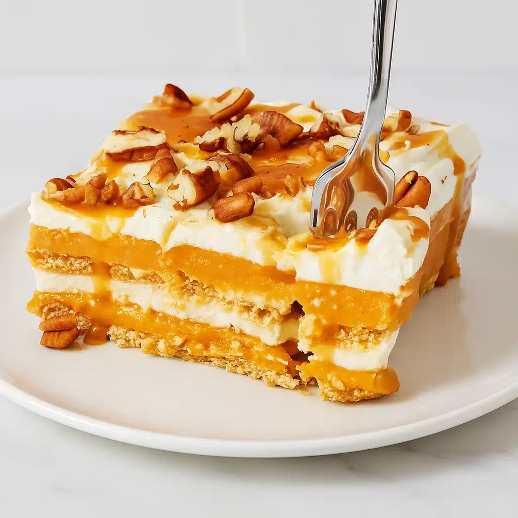 Pumpkin Cheesecake Lasagna