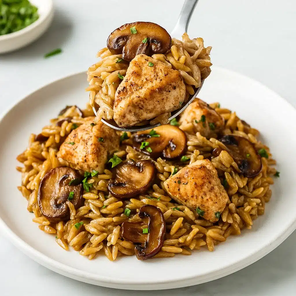 Chicken Marsala Orzo