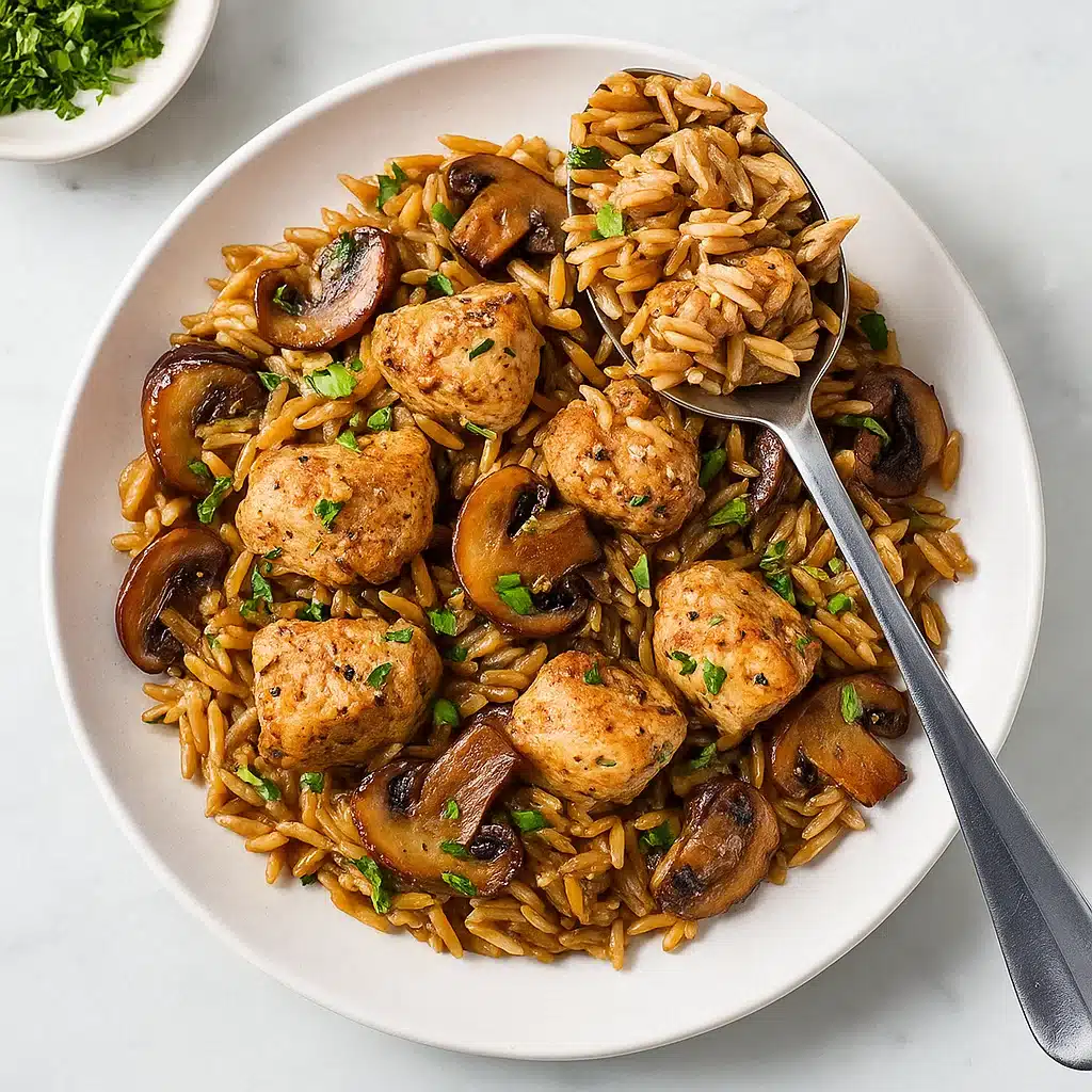 Chicken Marsala Orzo