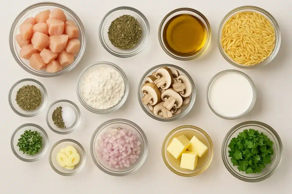 Chicken Marsala Orzo