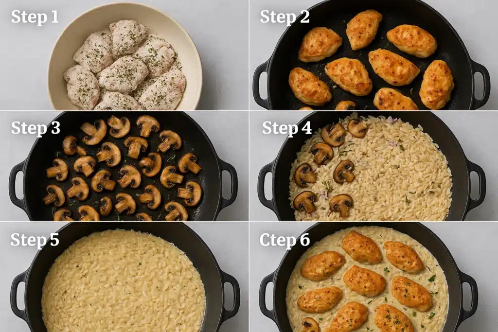 Chicken Marsala Orzo